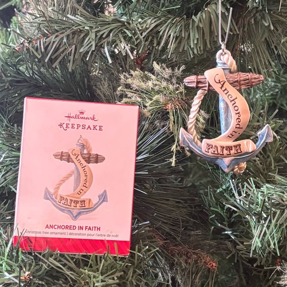 2014 Hallmark Keepsake Anchored in Faith Ornament